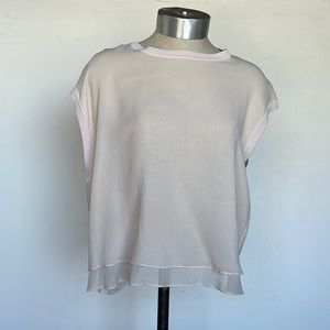 Rag and bone light pink silk top size XS 0.